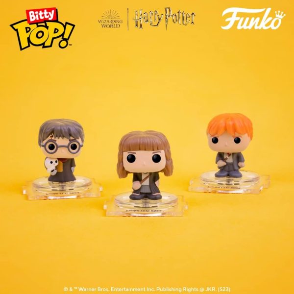 Funko Bitty POP! HP - Voldemort. 4-Pack - Lord Voldemort. Draco Malfoy (Quidditch). Bellatrix Lestrange and A Surprise Mystery Mini Figure - 0.9 Inch (2.2 Cm) - Harry Potter Collectable - Gift Idea