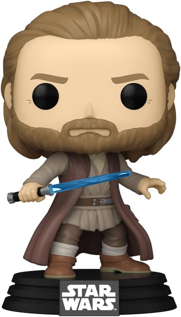 Funko POP! Vinyl: OBI-Wan Kenobi Battle Pose - Jasper - Star Wars - Collectable Vinyl Figure - Gift Idea - Official Merchandise - for Kids & Adults - TV Fans - Model Figure for Collectors and Display