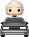 Funko Pop! Rides Deluxe: Back to The Future - Doc with Time Machine - Dr. Emmett Brown - Collectable Vinyl Figure - Gift Idea - Official Merchandise - Toys for Kids & Adults