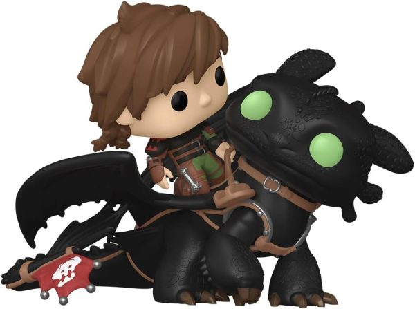 Funko POP! Rides Deluxe: How to Train Your Dragon ?C Hiccup with Toothless - Collectable Vinyl Figure - Gift Idea - Official Merchandise - for Kids & Adults - Movies Fans
