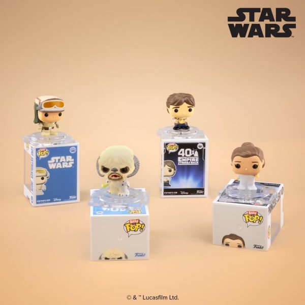 Funko Pop Bitty: Star Wars - Han Solo. Wampa. Dagobah Yoda. & Mystery Chase Figure - (Styles May Vary) and A Surprise Mystery Mini Figure - 0.9 Inch (2.2 Cm) Collectable - Gift Idea