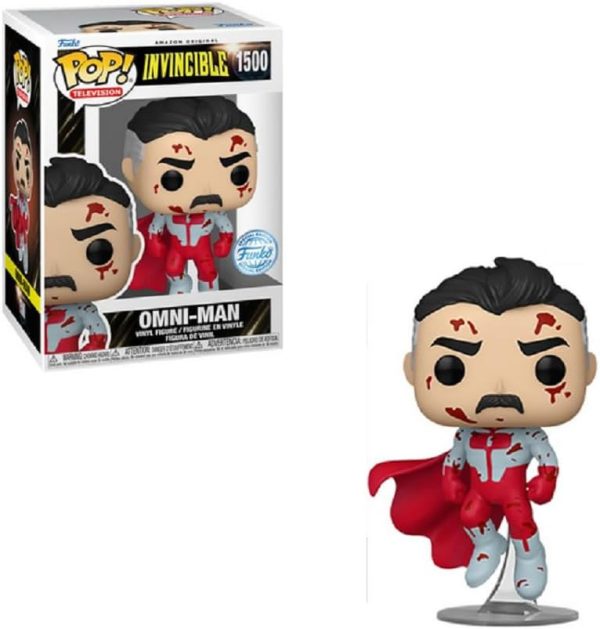 Funko Invincible Bloody Omni-Man Exclusive Pop Vinyl Figure 1500 Bundled with Pop Protector. Standard