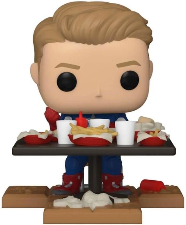 Funko Pop Deluxe Marvel: Avengers Victory Shawarma Series - Captain America Figure 4 of 6 - Amazon Exclusive - Collectable Vinyl Figure - Gift Idea - Official Merchandise - Toys for Kids & Adults