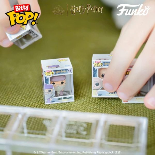Funko Bitty POP! HP - Voldemort. 4-Pack - Lord Voldemort. Draco Malfoy (Quidditch). Bellatrix Lestrange and A Surprise Mystery Mini Figure - 0.9 Inch (2.2 Cm) - Harry Potter Collectable - Gift Idea