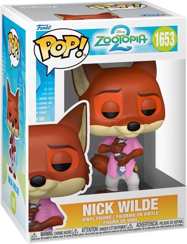 Funko Pop! Disney: Zootopia 2 - Nick Wilde - Collectable Vinyl Figure - Gift Idea - Official Merchandise - Toys for Kids & Adults - Disney Fans - Model Figure for Collectors and Display