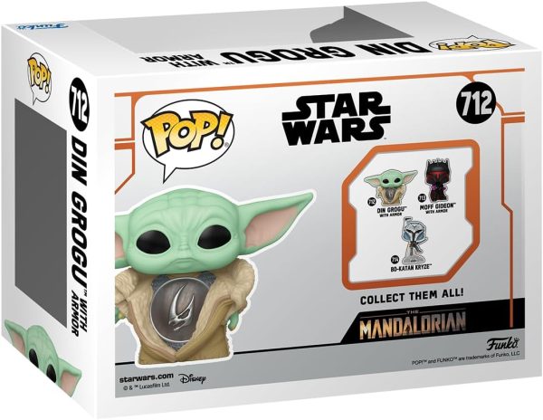 Funko POP! Star Wars: The Mandalorian - Din Grogu with Armor - The Child - Baby Yoda - Collectable Vinyl Figure - Gift Idea - Official Merchandise - TV Fans