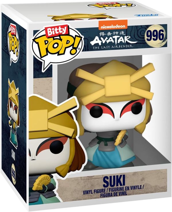 Funko Bitty Pop! Avatar: The Last Airbender - Katara. Sokka. Suki. & A Surprise Mystery Mini Figure - 0.9 Inch (2.2 Cm) Collectable - Stackable Display Shelf Included - Gift Idea - Cake Topper