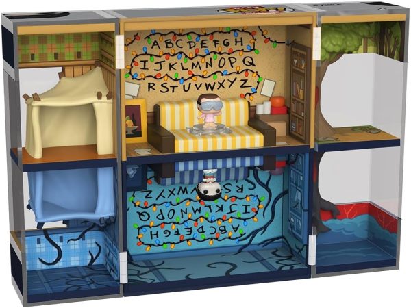 Funko Bitty Pop! Bitty Boxes: Stranger Things - Byers House Playset with 2 0.9 Inch (2.2 Cm) Tiny Mini Figures - Collectable Display Case with Interior Scene and Storage - Gift Idea