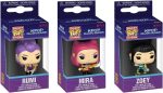 POP Keychain: Kpop Demon Hunters - Rumi. Mira. and Zoey 3-Pack - Novelty Keyrings - Collectable Mini Figure - Stocking Filler - Gift Idea - Official Merchandise - Movies Fans - Backpack D??cor