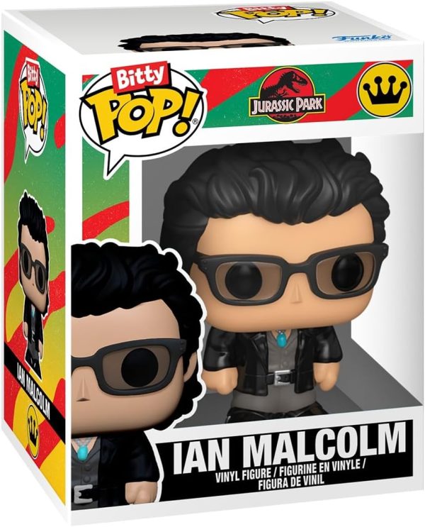 Funko Bitty Pop! Jurassic Park: Ellie Sattler. Ian Malcolm. Triceratops. and Brachiosaurus. with a 1 in 6 chance for a Surprise Mystery Figure - 0.9 Inch (2.2 Cm) Collectable - Gift Idea - Cake Topper