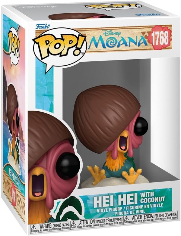 Funko Pop! Disney: Moana - HEI HEI with Coconut - Collectable Vinyl Figure - Gift Idea - Official Merchandise - Toys for Kids & Adults - Cartoon Fans - Model Figure for Collectors