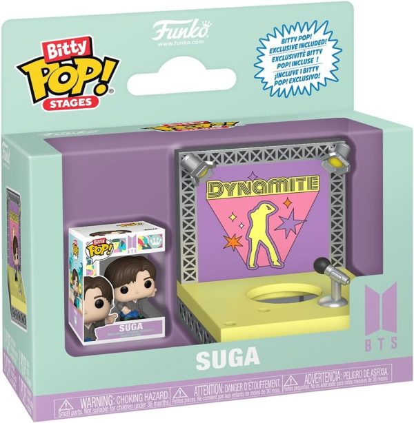 Funko Pop! Bitty Stages: BTS - Dynamite - Suga - Collectable Vinyl Figure - Gift Idea - Official Merchandise - Toys for Kids & Adults - Kpop Fans