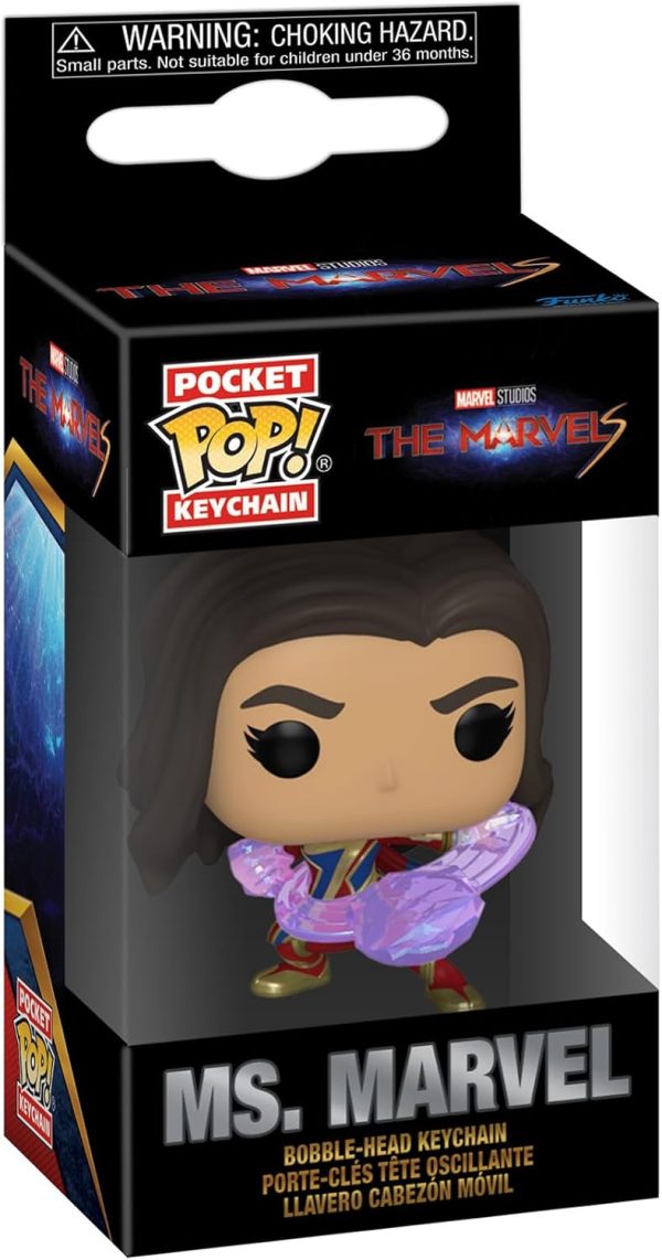 Funko POP! Keychain: The Marvels - Ms. Marvel Novelty Keyring - Collectable Mini Figure - Stocking Filler - Gift Idea - Official Merchandise - Movies Fans - Backpack Decor
