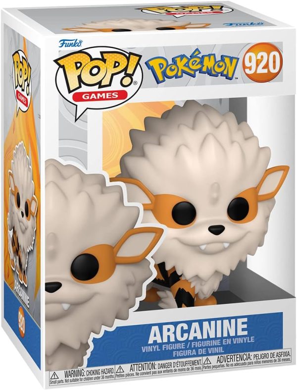 Funko Pop Games: Pokemon - Arcanine - Collectable Vinyl Figure - Gift Idea - Official Merchandise - Toys for Kids & Adults - Video Games Fans - Model Figure for Collectors and Display