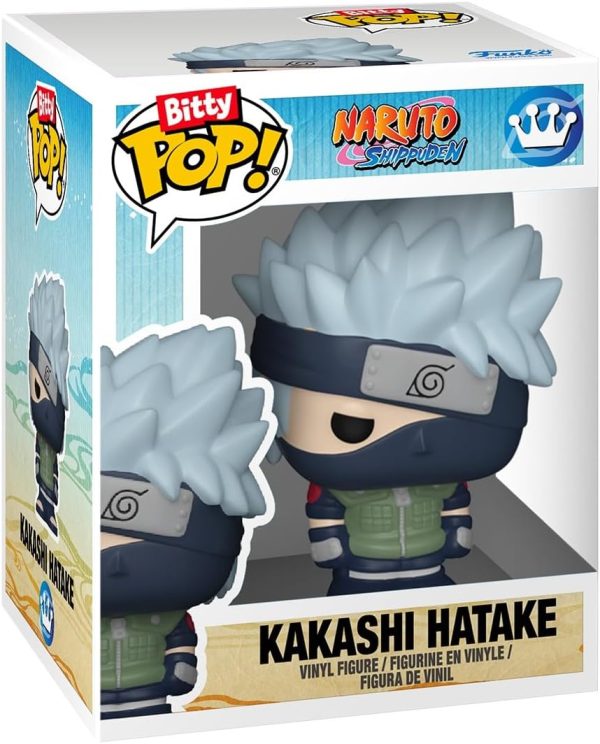 Funko Pop! Bitty: Naruto Shippuden - Kakashi. Sakura. Sasuke. and Chase Mini Figure - 0.9 Inch (2.2 Cm) - Anime Collectable - Gift Idea - Stackable Display Shelf Included