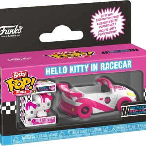 Funko Pop! Bitty Ride: Sanrio- Racecar with Hello Kitty - 0.9 Inch and 1.3 Inch (2.3 and 3.3 Cm) - Sanrio Collectable - Official Merchandise - Gift Idea - Toys for Kids & Adults