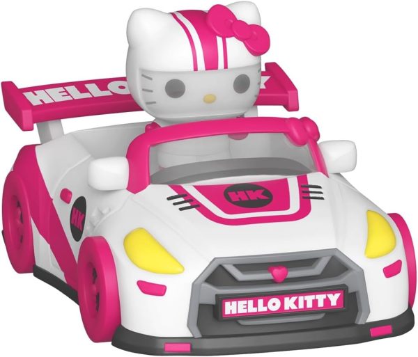 Funko Pop! Bitty Ride: Sanrio- Racecar with Hello Kitty - 0.9 Inch and 1.3 Inch (2.3 and 3.3 Cm) - Sanrio Collectable - Official Merchandise - Gift Idea - Toys for Kids & Adults