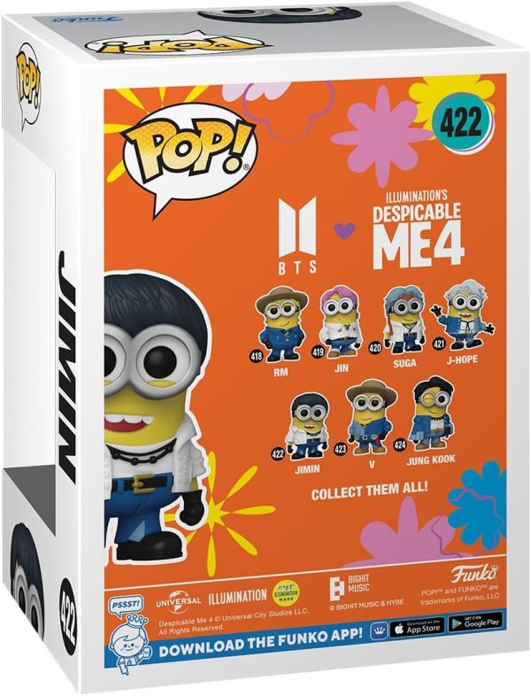 Funko POP! Rocks: Minions X BTS - Jimin - BTS + Minions - Collectable Vinyl Figure - Gift Idea - Official Merchandise - for Kids & Adults - Movies. Music Fans - Model Figure for Collectors