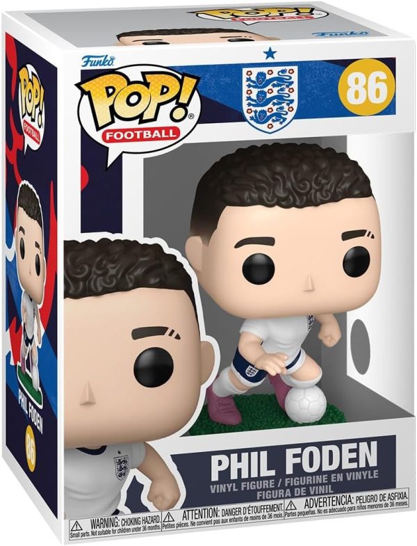 Funko Pop! Football: England - Phil Foden - World Cup 2026 - Collectable Vinyl Figure - Gift Idea - Official Merchandise - Toys for Kids & Adults - Sports Fans - Model Figure for Collectors