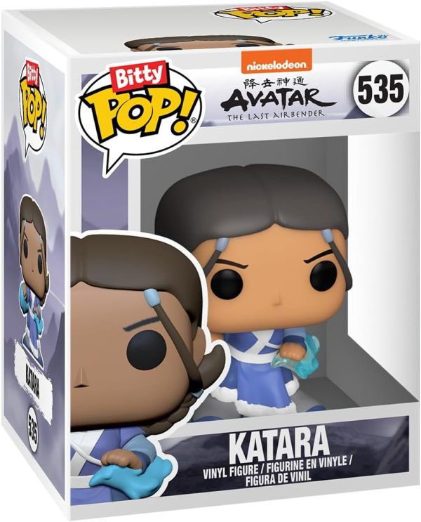 Funko Bitty Pop! Avatar: The Last Airbender - Katara. Sokka. Suki. & A Surprise Mystery Mini Figure - 0.9 Inch (2.2 Cm) Collectable - Stackable Display Shelf Included - Gift Idea - Cake Topper