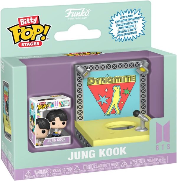 Funko Pop! Bitty Stages: BTS - Dynamite - Jung Kook - Collectable Vinyl Figure - Gift Idea - Official Merchandise - Toys for Kids & Adults - Kpop Fans