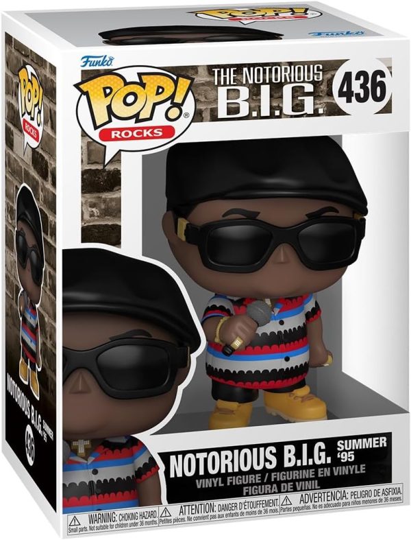 Funko Pop Rocks: Notorious Big B.I.G. Summer '95 - Biggie - Collectable Vinyl Figure - Gift Idea - Official Merchandise - Toys for Kids & Adults - Music Fans - Model Figure for Collectors