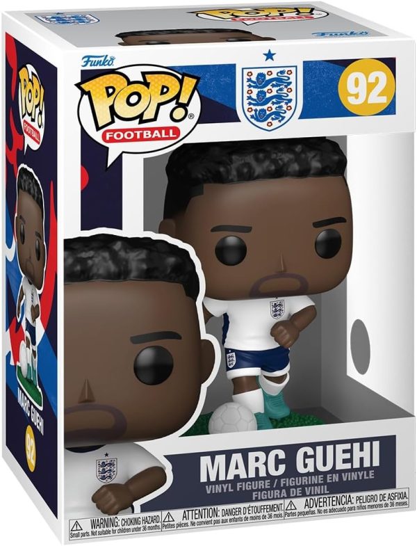Funko Pop! Football: England - Marc Guehi - World Cup 2026 - Collectable Vinyl Figure - Gift Idea - Official Merchandise - Toys for Kids & Adults - Sports Fans - Model Figure for Collectors