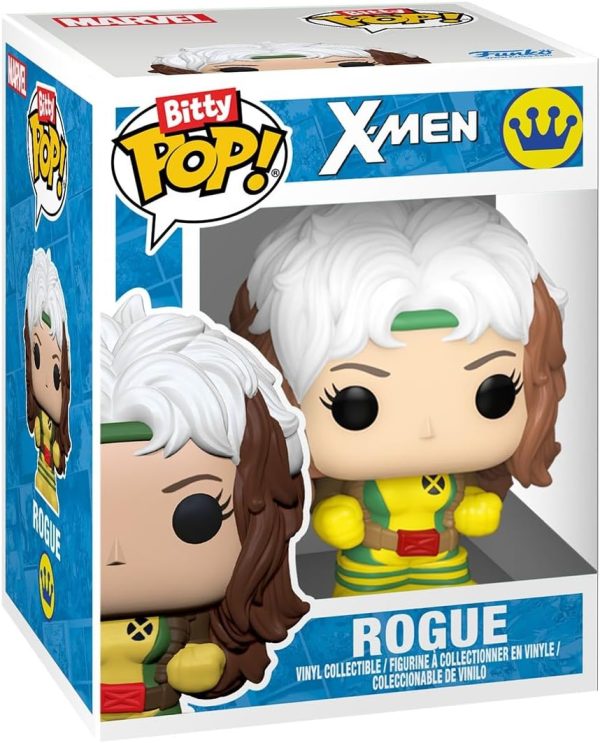 Funko Bitty Pop! X-Men: Rogue. Nightcrawler. Gambit. Storm and A Surprise Mystery Mini Figure - 0.9 Inch (2.2 Cm) Collectable - Stackable Display Shelf Included - Gift Idea - Cake Topper