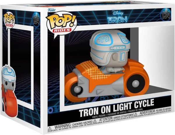 Funko Pop! Rides: Tron (1982) - Tron on Light Cycle - Collectable Vinyl Figure - Gift Idea - Official Merchandise - Toys for Kids & Adults - Movies Fans - Model Figure for Collectors and Display