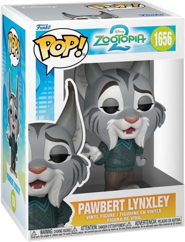 Funko Pop! Disney: Zootopia 2 - Pawbert Lynxley - Collectable Vinyl Figure - Gift Idea - Official Merchandise - Toys for Kids & Adults - Disney Fans - Model Figure for Collectors and Display