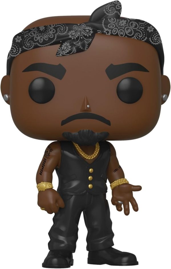 Funko Pop Rocks: Tupac - Vest with Bandana - Collectable Vinyl Figure - Gift Idea - Official Merchandise - Toys for Kids & Adults - Music Fans - Model Figure for Collectors and Display