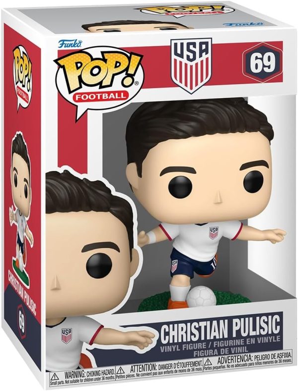 Funko Pop! Football: USA - Christian Pulisic - U.S. Men's Soccer Team - Collectable Vinyl Figure - Gift Idea - Official Merchandise - Toys for Kids & Adults - Sports Fans