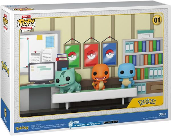 Funko Pop Moments Deluxe: Pokemon - Starters - Bulbasaur. Charmander. Squirtle - Collectable Vinyl Figure - Gift Idea - Official Merchandise - Toys for Kids & Adults - Video Games Fans