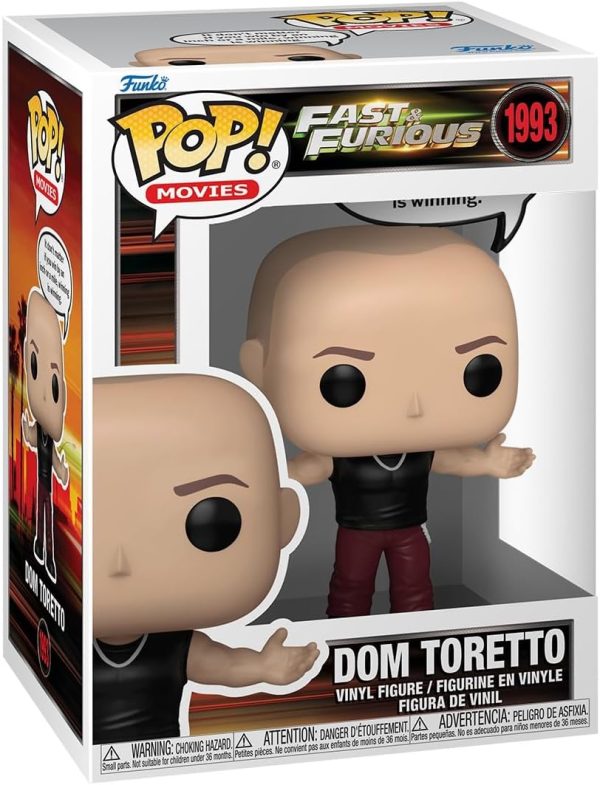 Funko Pop! Sayings: Fast & Furious - Dom Toretto - Collectable Vinyl Figure - Gift Idea - Official Merchandise - Toys for Kids & Adults - Movies Fans - Model Figure for Collectors