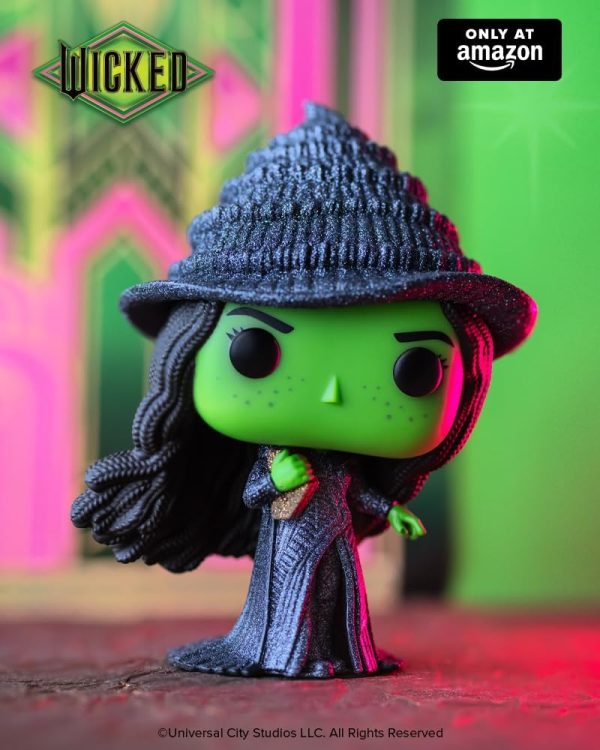 Funko Pop! Movies: Wicked Pt. 2 - Elphaba - Glitter - Amazon Exclusive - Collectable Vinyl Figure - Gift Idea - Official Merchandise - Toys for Kids & Adults - Movies Fans - Figure for Collectors