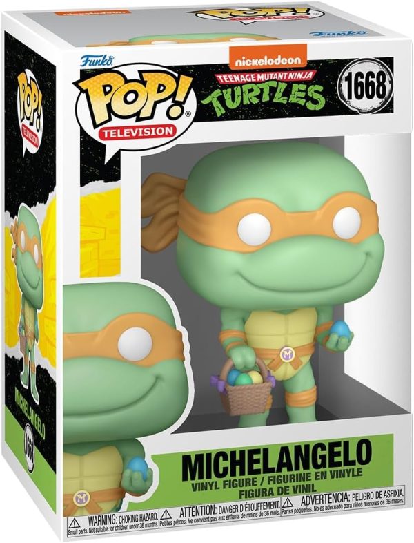 Funko POP! Vinyl: Teenage Mutant Ninja Turtles (TMNT) Easter - Michelangelo - Teenage Mutant Ninja Turtles Retro/Classic - Collectable Vinyl Figure - Gift Idea - Official Merchandise