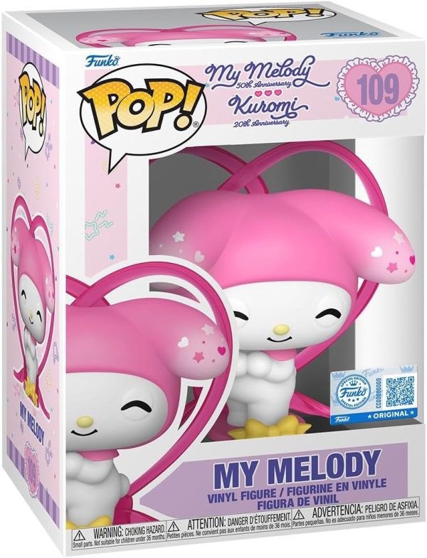 Funko Pop! Sanrio: My Melody 50th Anniversary - My Melody - Amazon Exclusive - Collectable Vinyl Figure - Gift Idea - Official Merchandise - Toys for Kids & Adults - Sanrio Fans