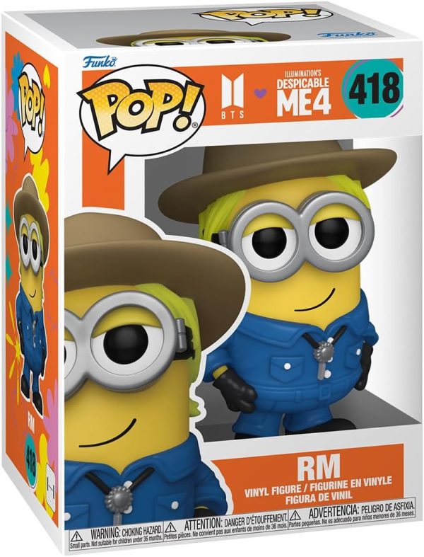 Funko POP! Rocks: Minions X BTS - RM - BTS + Minions - Collectable Vinyl Figure - Gift Idea - Official Merchandise - for Kids & Adults - Movies. Music Fans - Model Figure for Collectors and Display