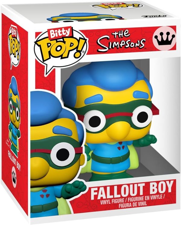Funko Pop! Bitty: Simpsons - Bart Simpson. Mr. Burns. Krusty The Clown. and Mystery Chase Figure - 0.9 Inch (2.2 Cm) - The Simpsons Collectable - Stackable Display Shelf Included