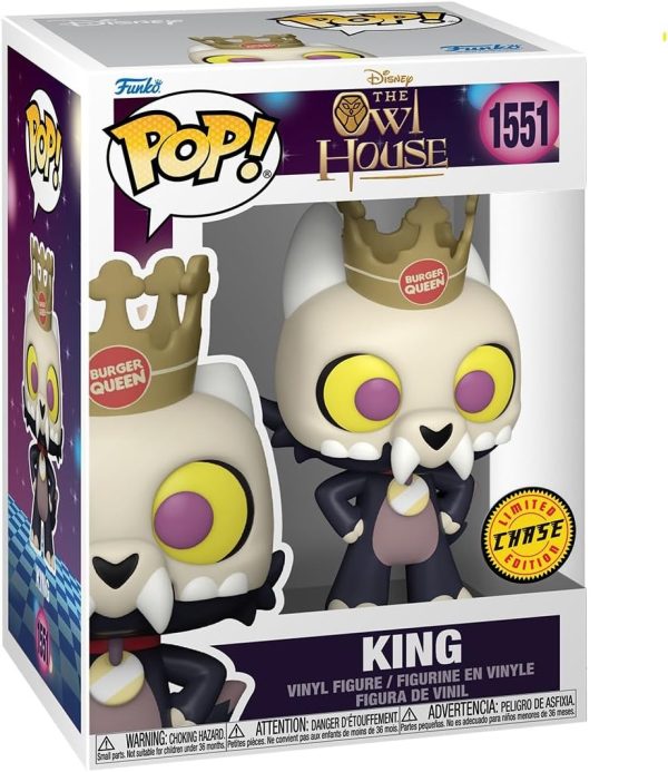 Funko Pop Disney: The Owl House - King Clawthorne. 1/6 Odds for Rare Chase Variant - (Styles May Vary) - Collectable Vinyl Figure - Gift Idea - Official Merchandise - Toys for Kids & Adults