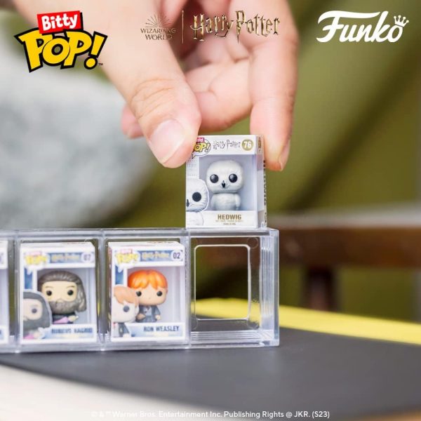 Funko Bitty POP! HP - Voldemort. 4-Pack - Lord Voldemort. Draco Malfoy (Quidditch). Bellatrix Lestrange and A Surprise Mystery Mini Figure - 0.9 Inch (2.2 Cm) - Harry Potter Collectable - Gift Idea