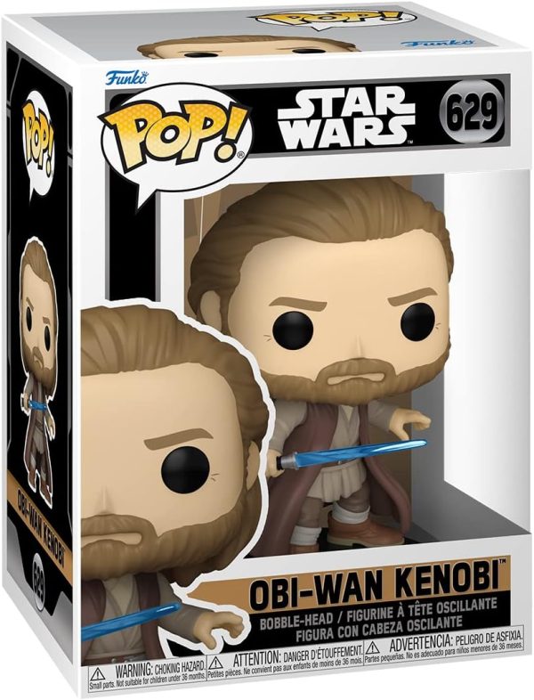 Funko POP! Vinyl: OBI-Wan Kenobi Battle Pose - Jasper - Star Wars - Collectable Vinyl Figure - Gift Idea - Official Merchandise - for Kids & Adults - TV Fans - Model Figure for Collectors and Display