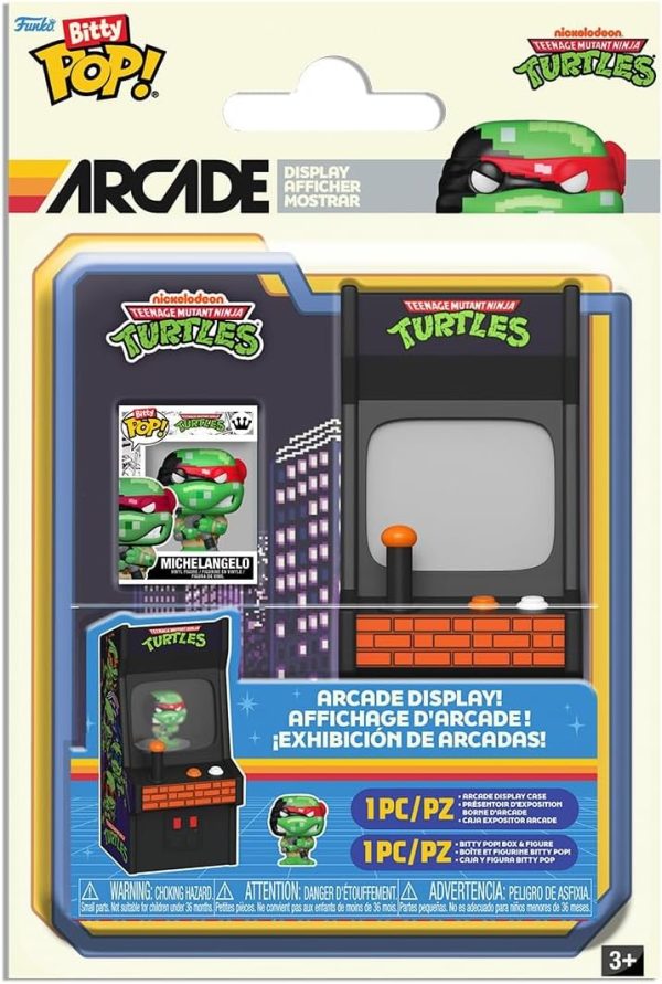 Funko Pop! Bitty Arcade Cabinet: Teenage Mutant Ninja Turtles - Michelangelo - Collectable Vinyl Figure - Gift Idea - Official Merchandise - Toys for Kids & Adults - Comic Fans