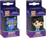 POP Keychain: Kpop Demon Hunters - Derpy and Jinu. 2-Pack - Novelty Keyrings - Collectable Mini Figure - Stocking Filler - Gift Idea - Official Merchandise - Movies Fans - Backpack D??cor