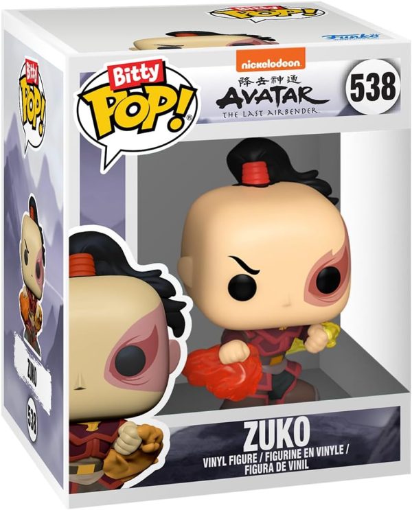 Funko Bitty Pop! Avatar: The Last Airbender - Azula. Ty Lee. Zuko. & A Surprise Mystery Mini Figure - 0.9 Inch (2.2 Cm) Collectable - Stackable Display Shelf Included - Gift Idea - Cake Topper