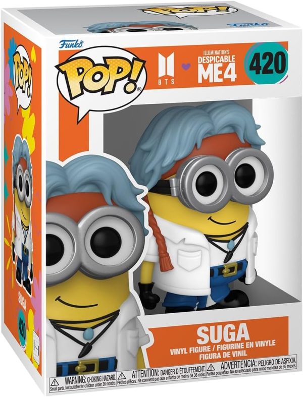 Funko POP! Rocks: Minions X BTS - Suga - SUGA - BTS + Minions - Collectable Vinyl Figure - Gift Idea - Official Merchandise - for Kids & Adults - Movies. Music Fans - Model Figure for Collectors