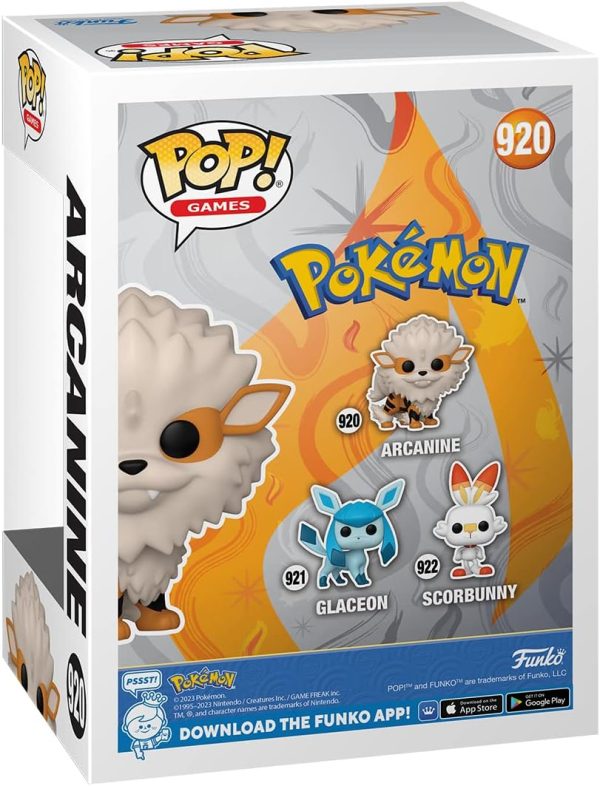 Funko Pop Games: Pokemon - Arcanine - Collectable Vinyl Figure - Gift Idea - Official Merchandise - Toys for Kids & Adults - Video Games Fans - Model Figure for Collectors and Display