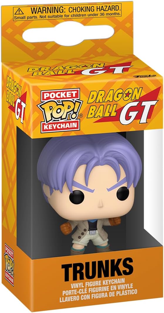 Funko POP! Keychain: DBGT - Trunks - Dragon Ball Novelty Keyring - Collectable Mini Figure - Stocking Filler - Gift Idea - Official Merchandise - Anime Fans - Backpack Decor