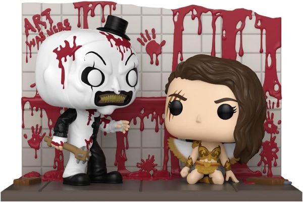 Funko Pop! Moments: Terrifier 2 - Art vs Sienna - Amazon Exclusive - Collectable Vinyl Figure - Gift Idea - Official Merchandise - Horror Fans - Model Figure for Collectors and Display