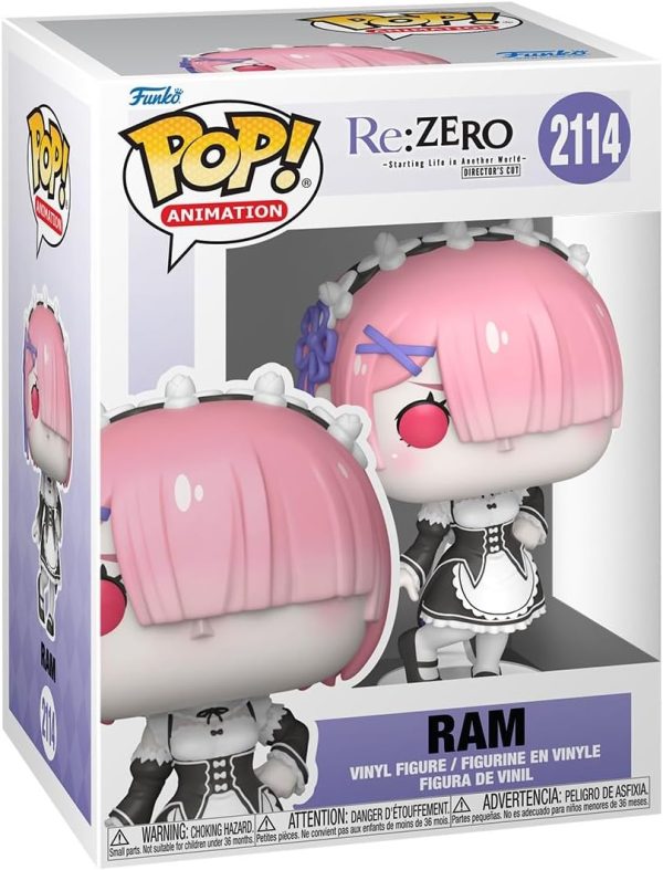 Funko Pop! Animation: Re: Zero - Ram - Collectable Vinyl Figure - Gift Idea - Official Merchandise - Toys for Kids & Adults - Anime Fans - Model Figure for Collectors and Display
